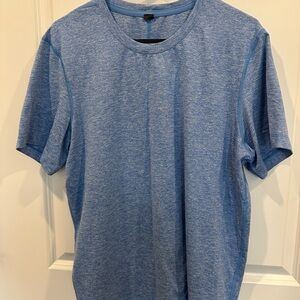 lululemon athletica Heathered Blue Short Sleeve Tee
